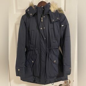 Banana Republic Down Coat With Fur Hat *** MUST SEE ***